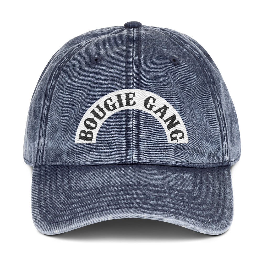 Conceited Bastards x Bougie Gang Embroidered Vintage Cotton Twill Cap-Conceited Bastards